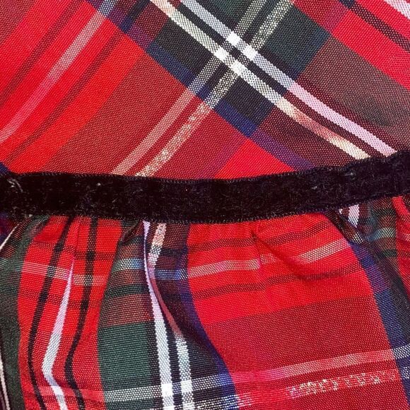 Wonder Nation GUC Girls Christmas Dress Red Classic Festive Gingham Plaid 3T - Picture 5 of 10